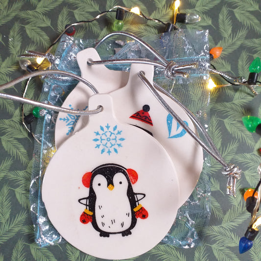 Penguin Tree Ornaments set of 3