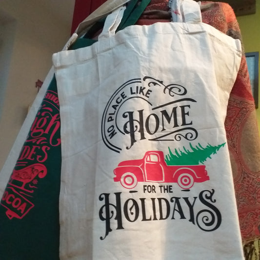 Holiday Shopping bag/ Tote gift /stocking stuffer