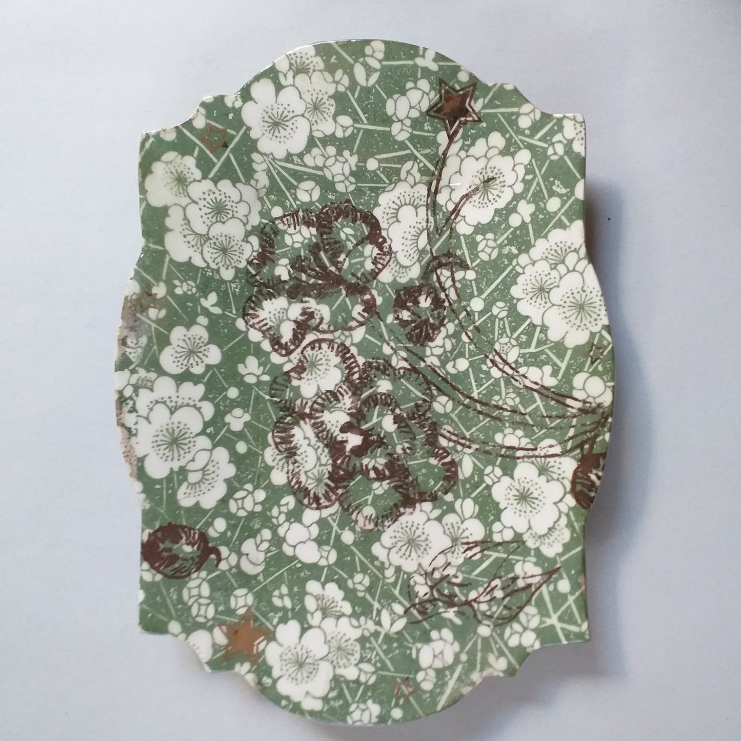 Green Ceramic Tray 21 cm