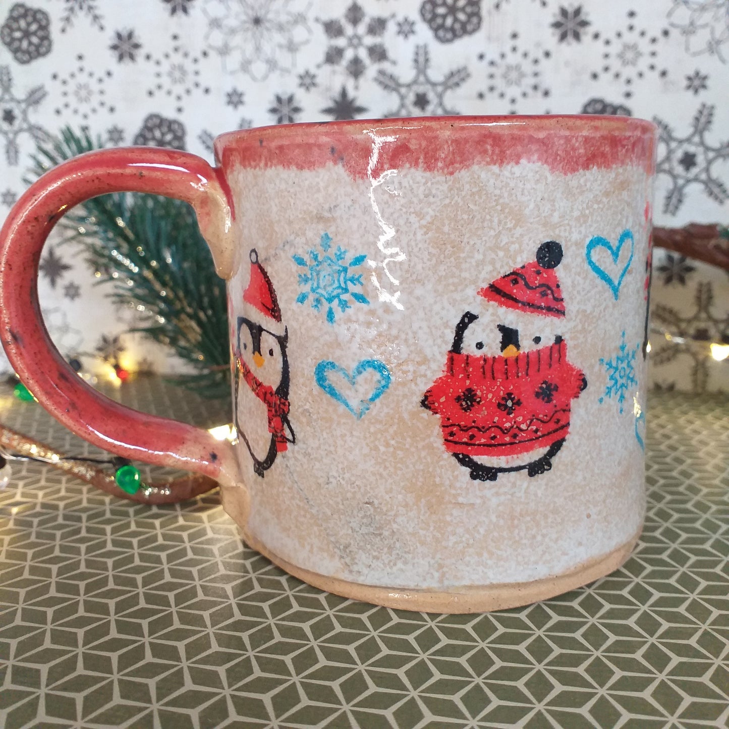 Chunky Christmas Handmade Ceramic Mug