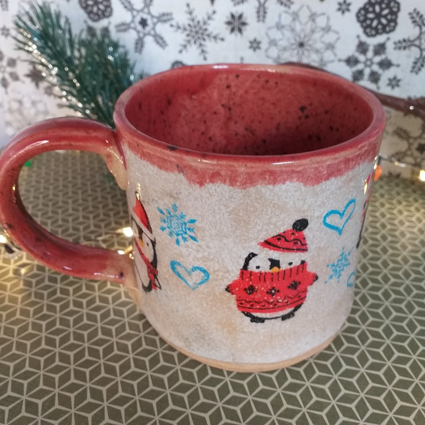 Chunky Christmas Handmade Ceramic Mug
