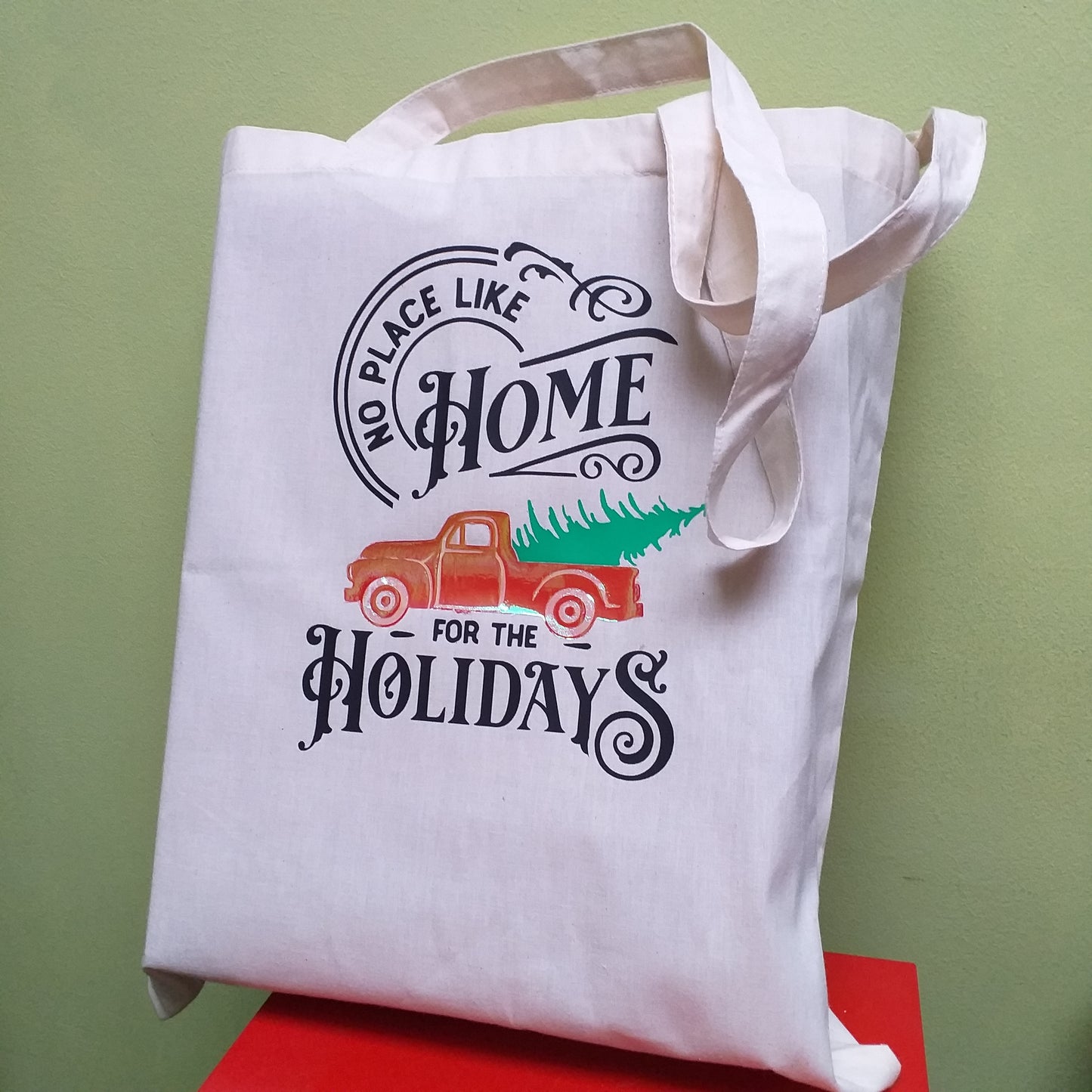 Holiday Shopping bag/ Tote gift /stocking stuffer